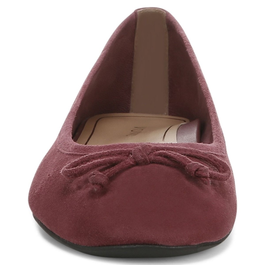 Callisto Flat Vionic Shiraz Suede