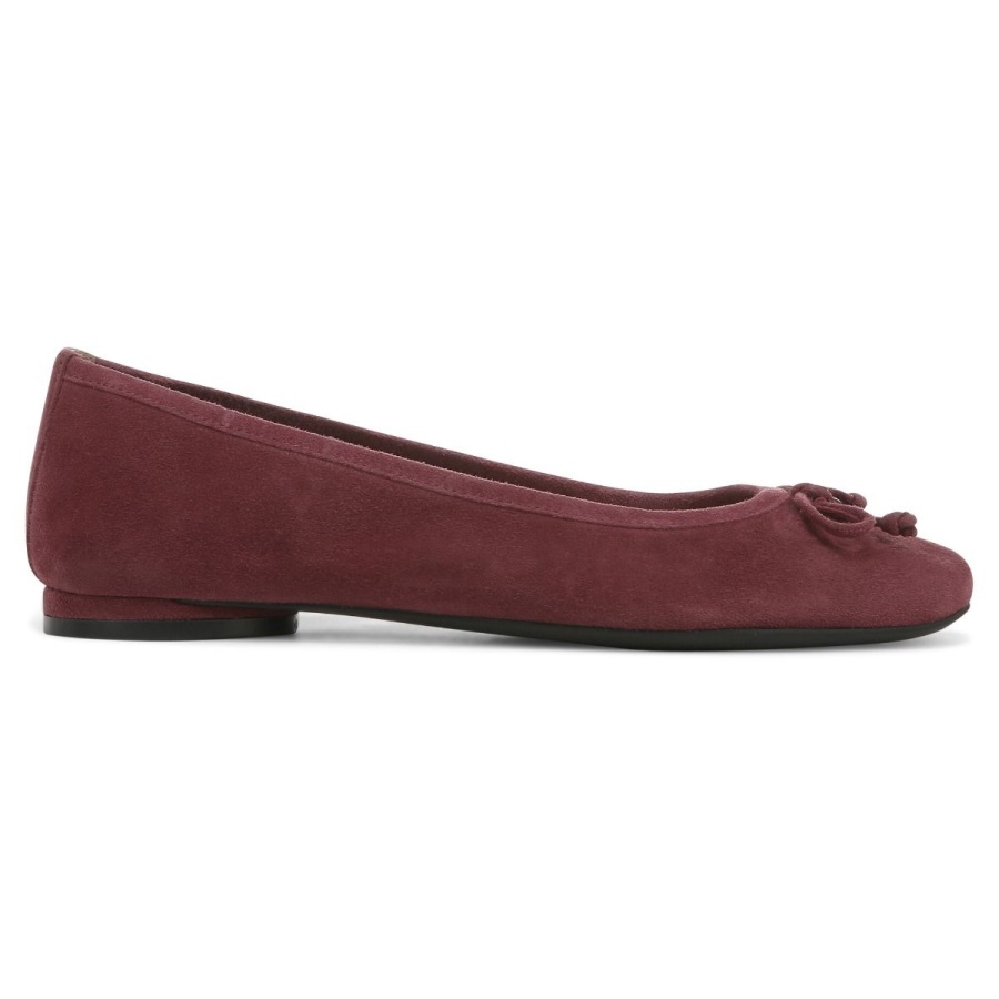 Callisto Flat Vionic Shiraz Suede