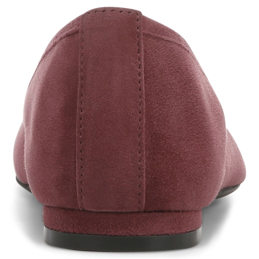 Callisto Flat Vionic Shiraz Suede