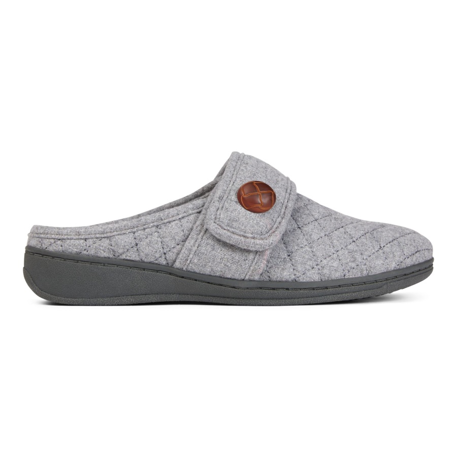 Carlin Slipper Light Grey Vionic