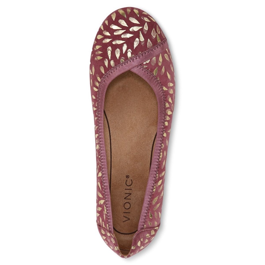 Caroll Ballet Flat Vionic Shiraz Suede
