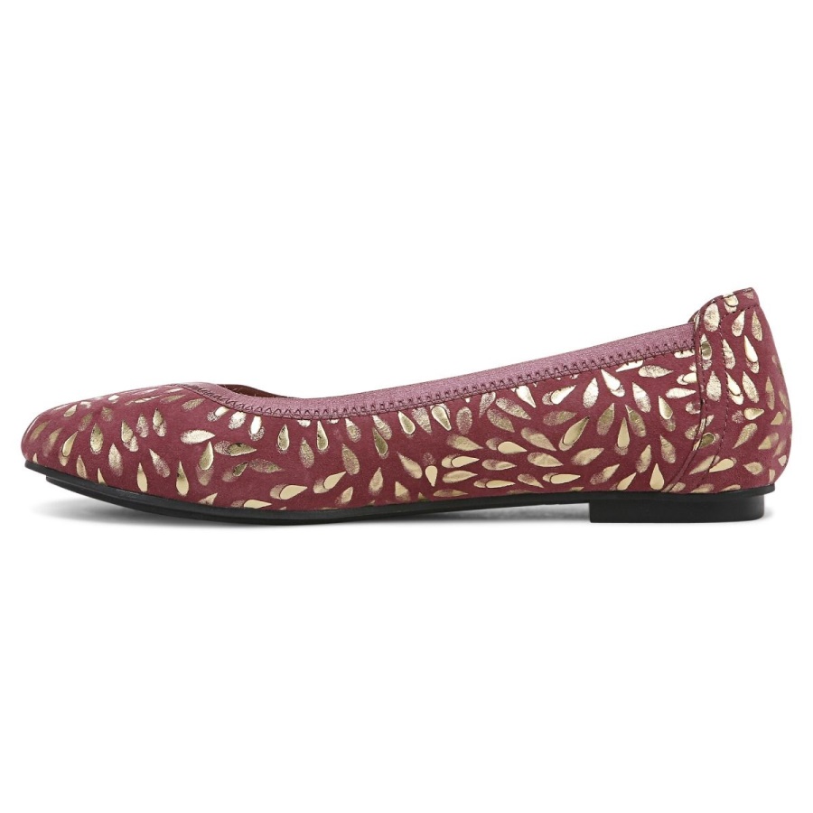Caroll Ballet Flat Vionic Shiraz Suede
