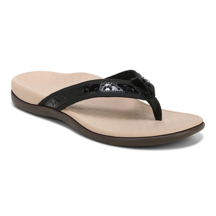 Casandra Toe Post Sandal Black Vionic