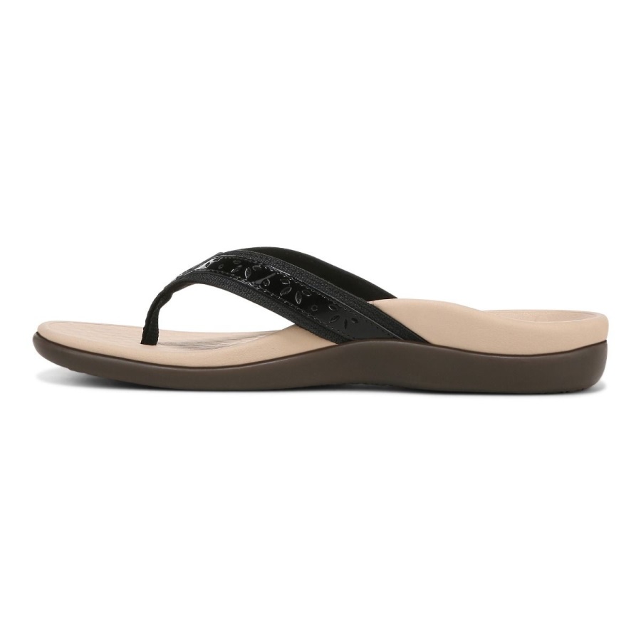 Casandra Toe Post Sandal Black Vionic