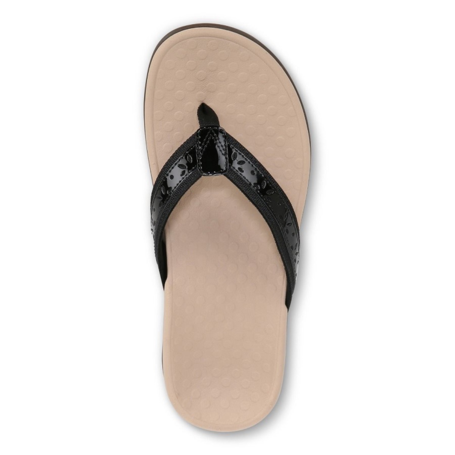 Casandra Toe Post Sandal Black Vionic
