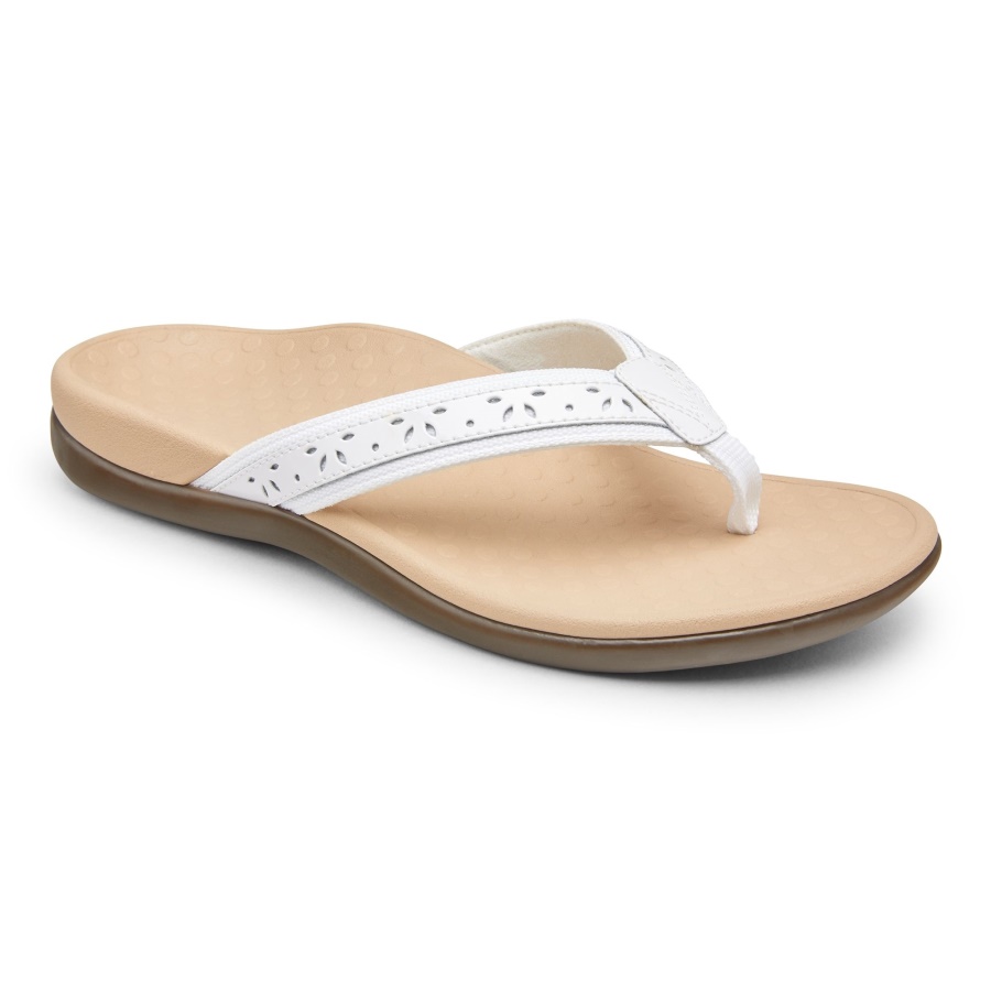 Casandra Toe Post Sandal Vionic White