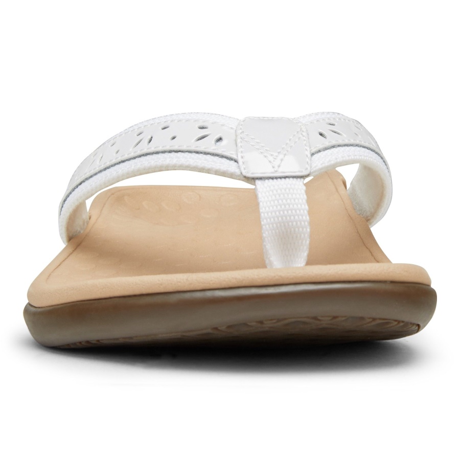 Casandra Toe Post Sandal Vionic White