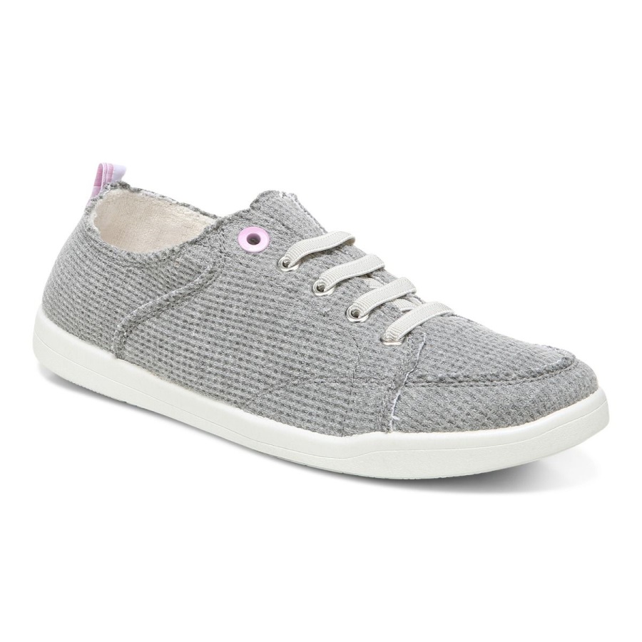 Charcoal Knit Vionic Beach Pismo Casual Sneaker Knit