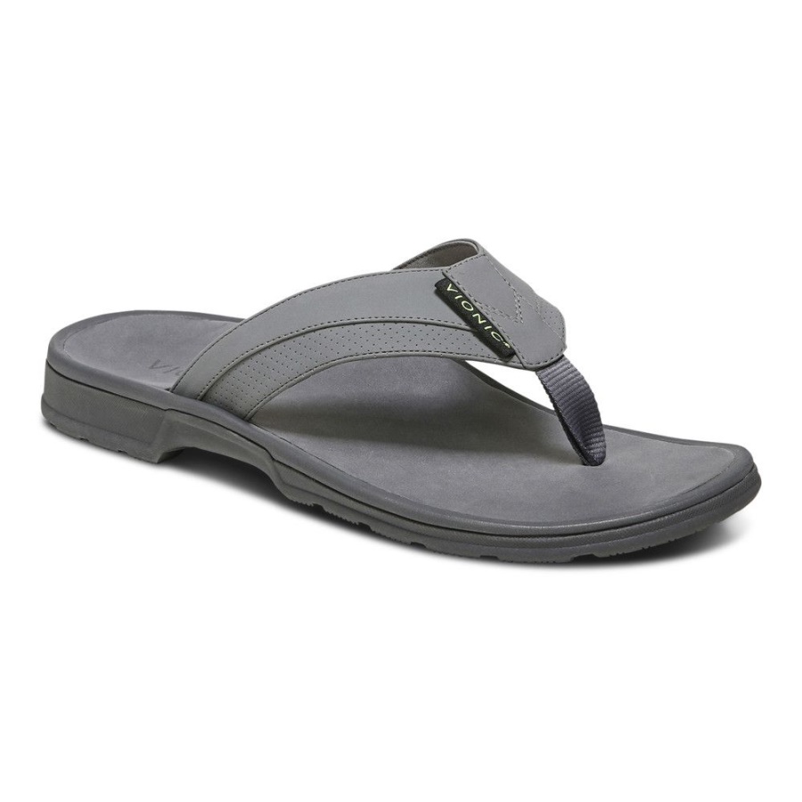Charcoal Wyatt Toe Post Sandal Vionic