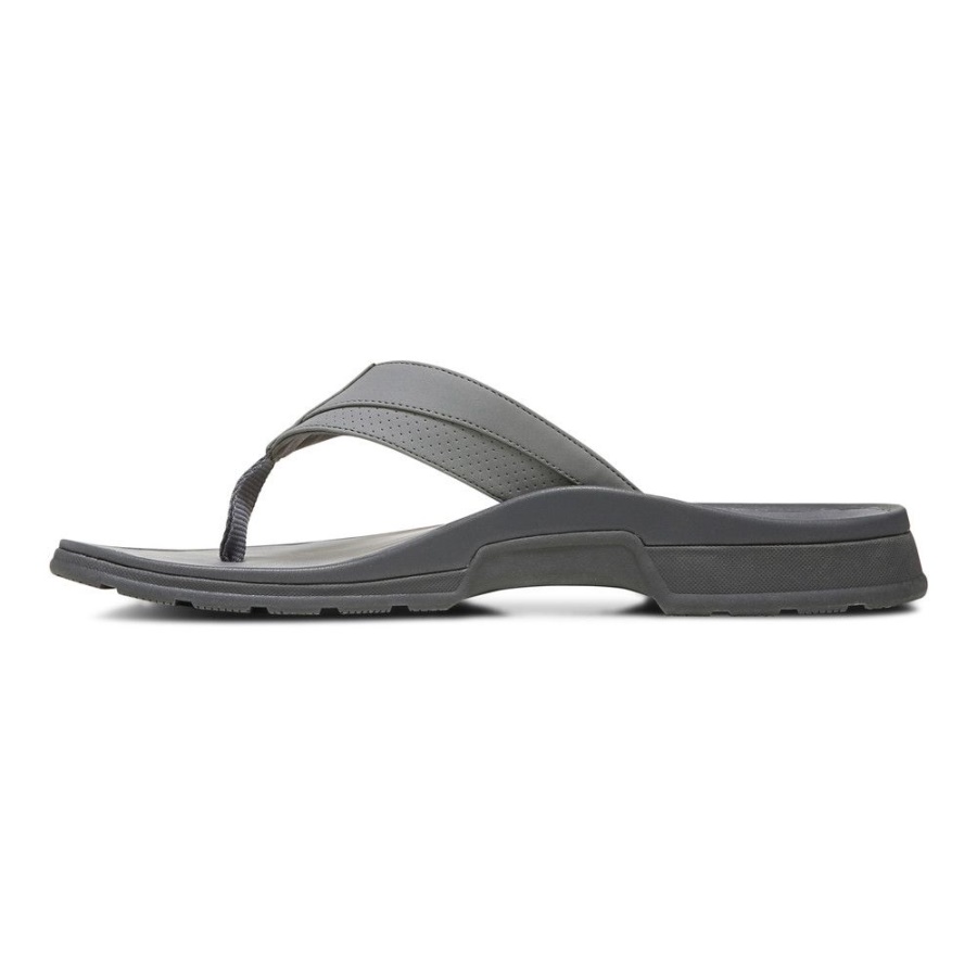 Charcoal Wyatt Toe Post Sandal Vionic