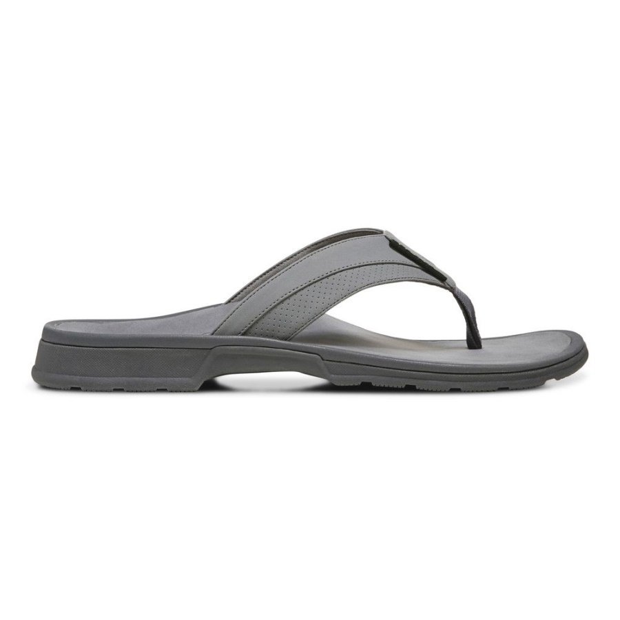 Charcoal Wyatt Toe Post Sandal Vionic