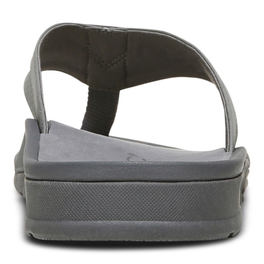 Charcoal Wyatt Toe Post Sandal Vionic
