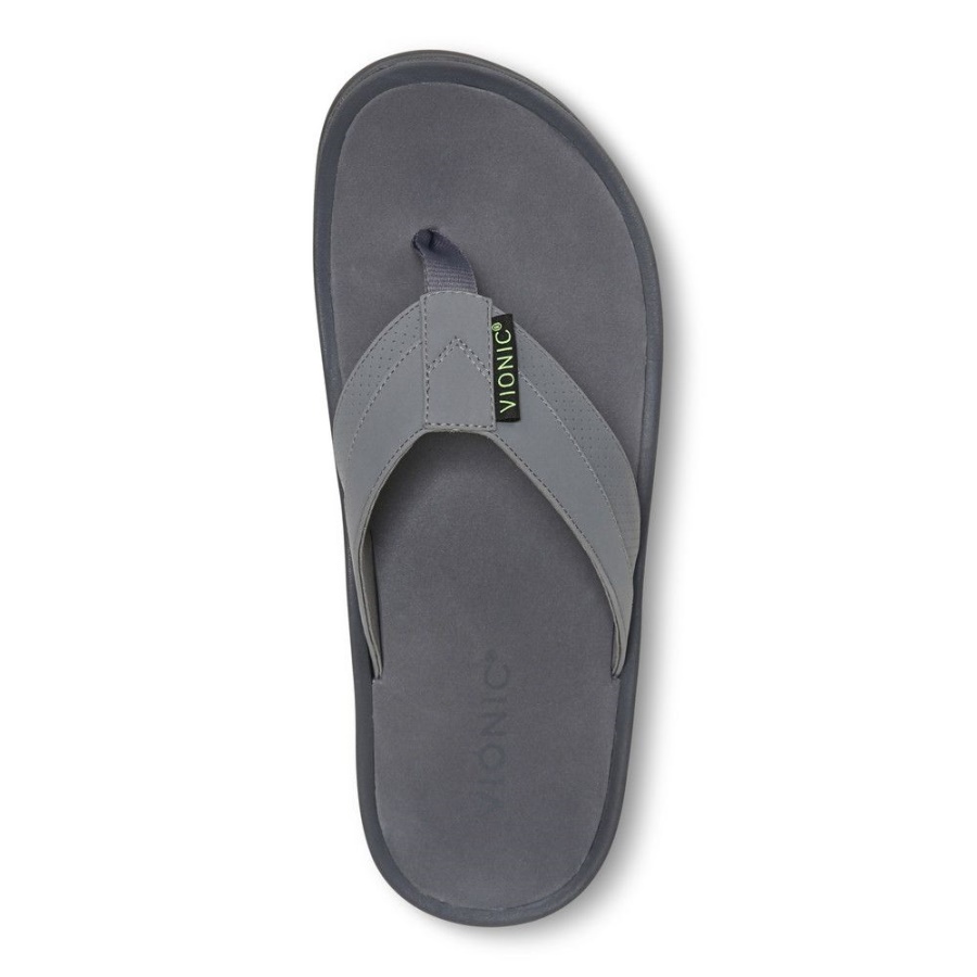 Charcoal Wyatt Toe Post Sandal Vionic