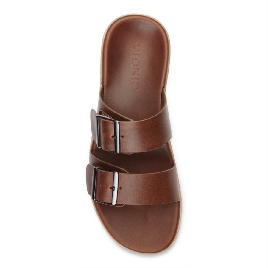 Charlie Slide Sandal Vionic Brown