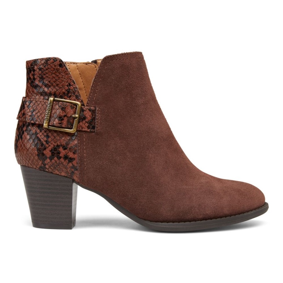 Chocolate Naomi Ankle Boot Vionic