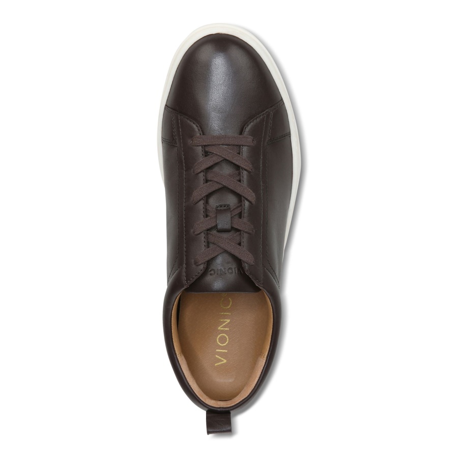 Chocolate Vionic Lucas Lace up Sneaker