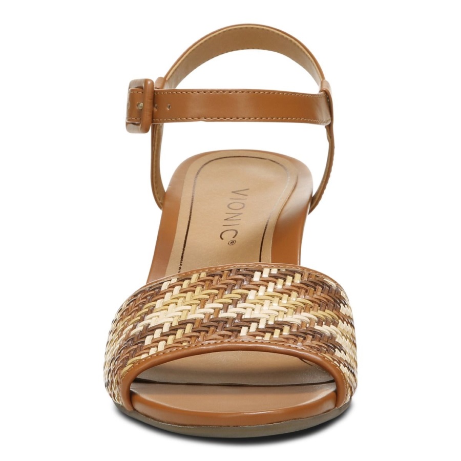 Clarita Wedge Sandal Vionic Brown