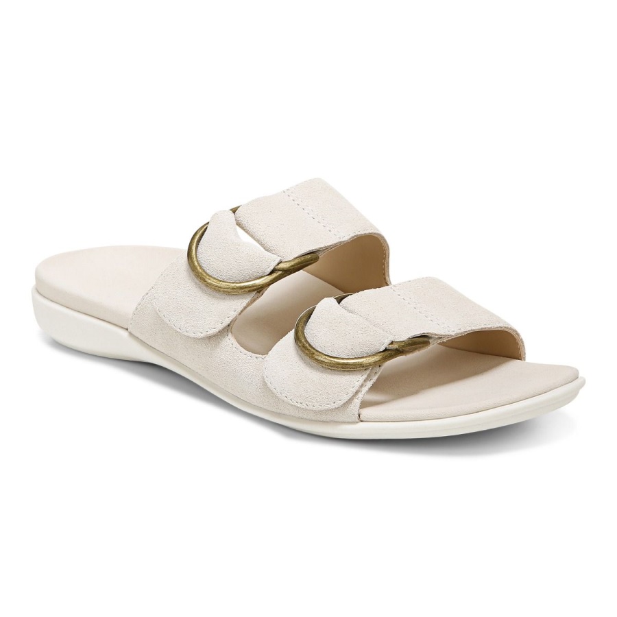 Corlee Slide Sandal Cream Vionic