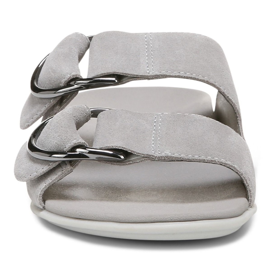 Corlee Slide Sandal Vionic Light Grey
