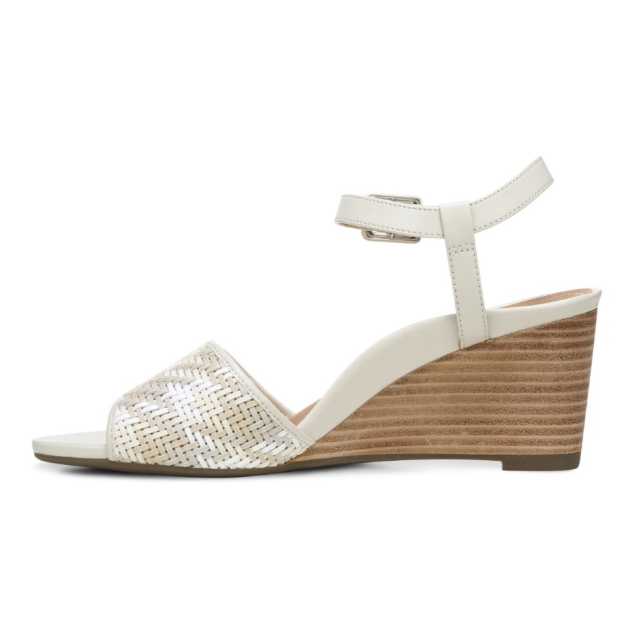 Cream Clarita Wedge Sandal Vionic