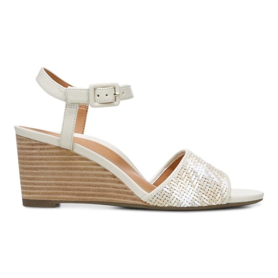 Cream Clarita Wedge Sandal Vionic