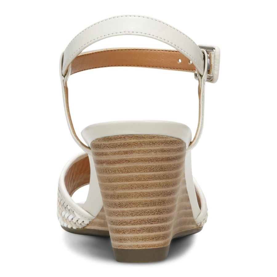 Cream Clarita Wedge Sandal Vionic