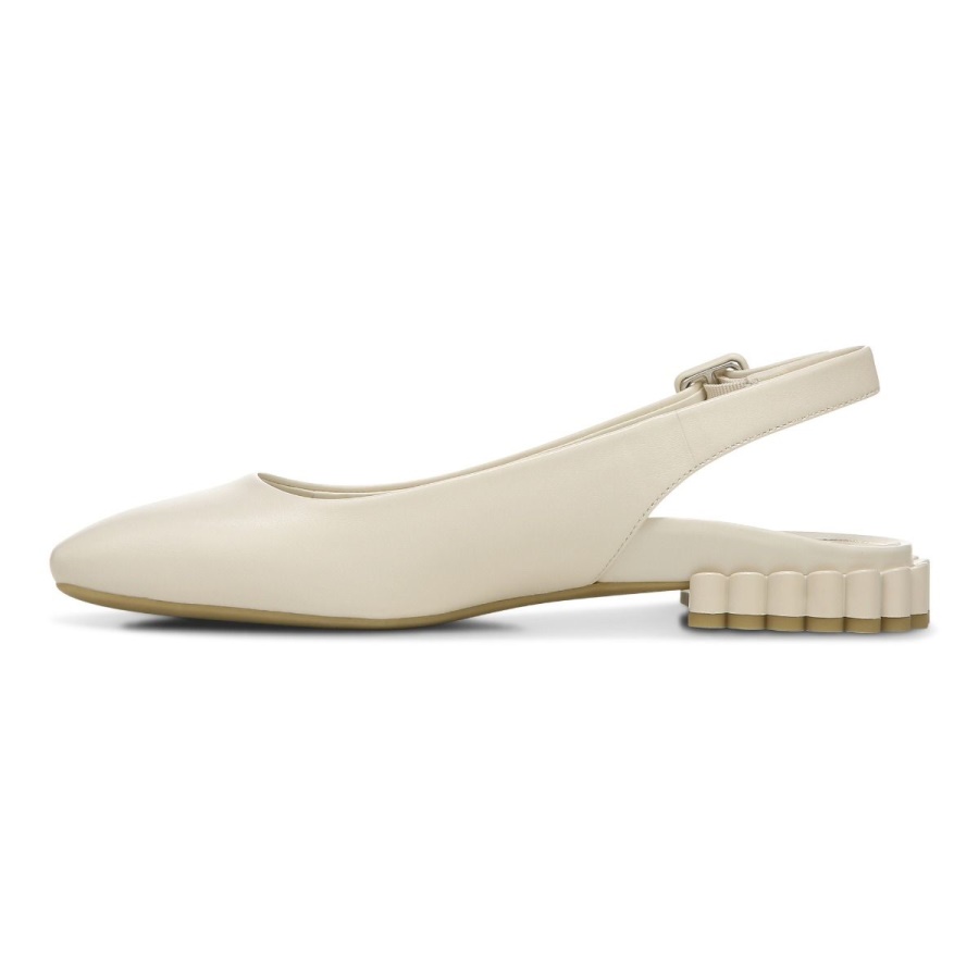 Cream Vionic Delphine Slingback Flat