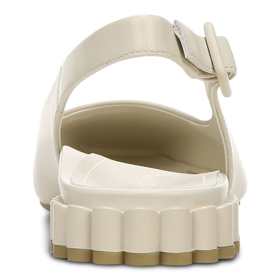 Cream Vionic Delphine Slingback Flat