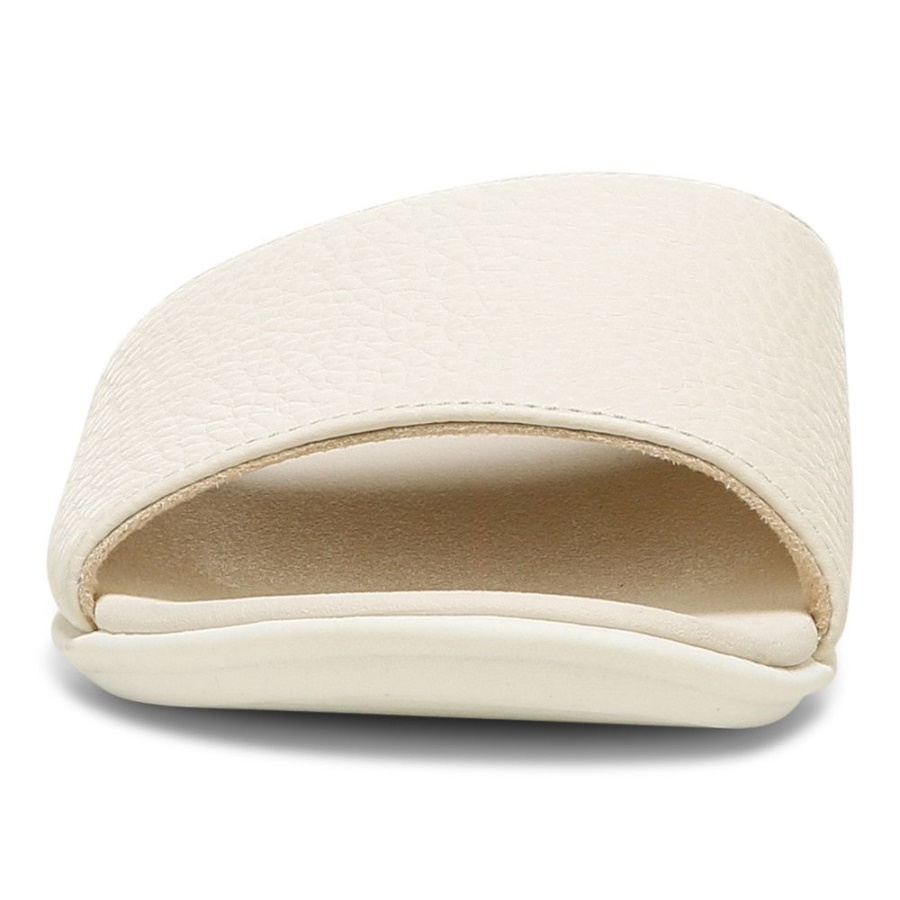 Cream Vionic Val Slide Sandal