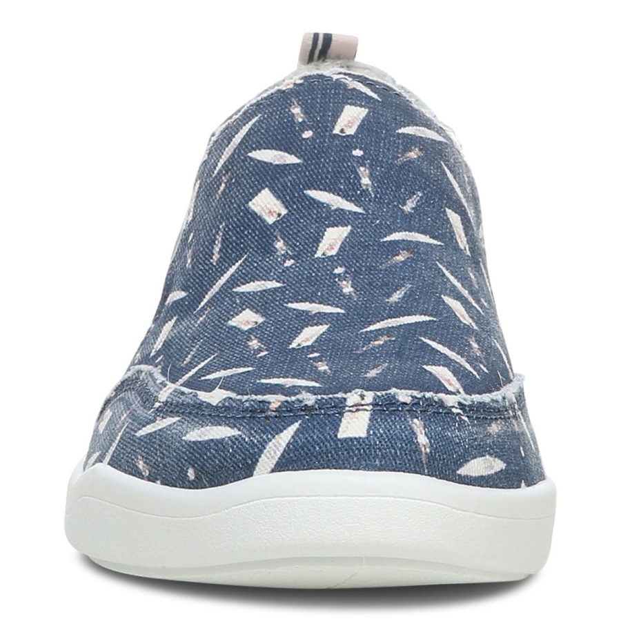 Dark Blue Beach Malibu Slip on Sneaker Fun in the Sun Vionic