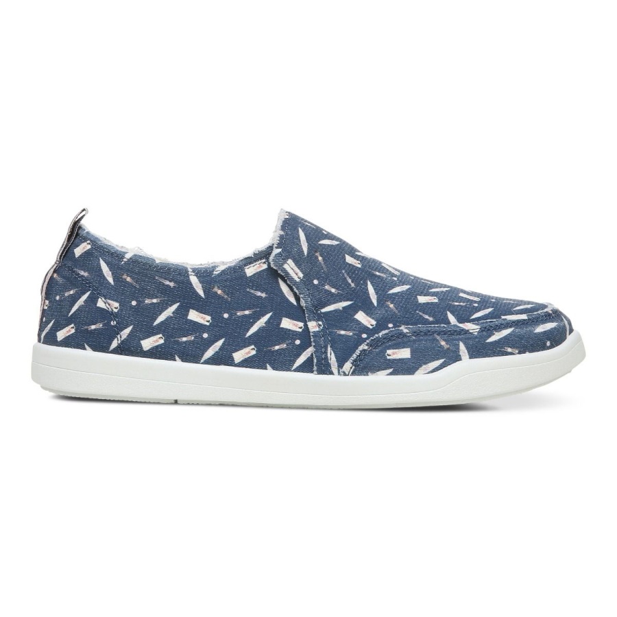Dark Blue Beach Malibu Slip on Sneaker Fun in the Sun Vionic
