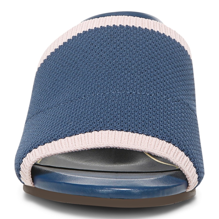 Dark Blue Fleur Heeled Sandal Vionic