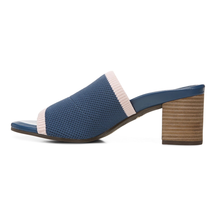 Dark Blue Fleur Heeled Sandal Vionic