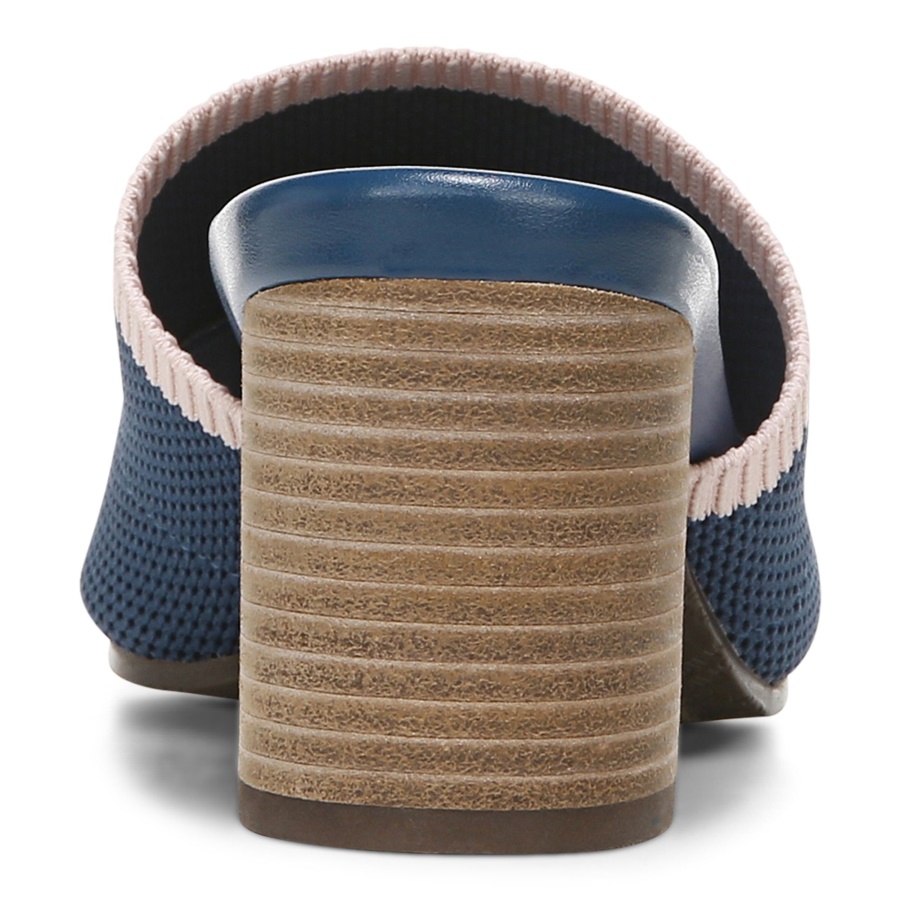 Dark Blue Fleur Heeled Sandal Vionic