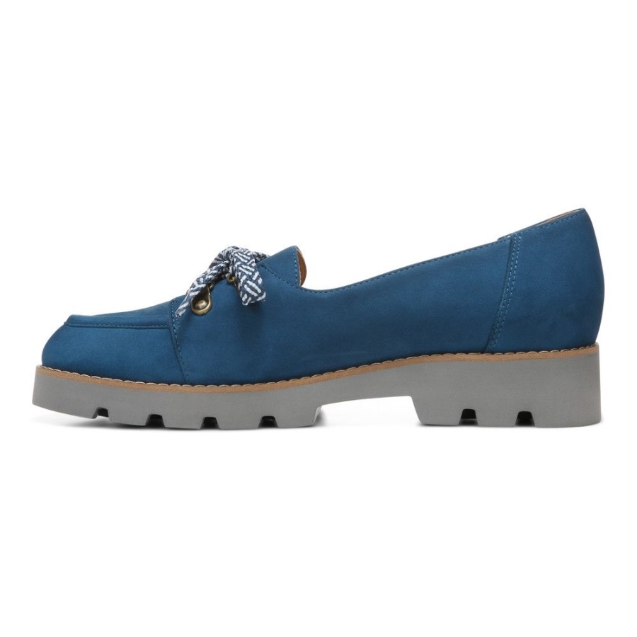 Dark Blue Vionic Teagan Lace Up Loafer