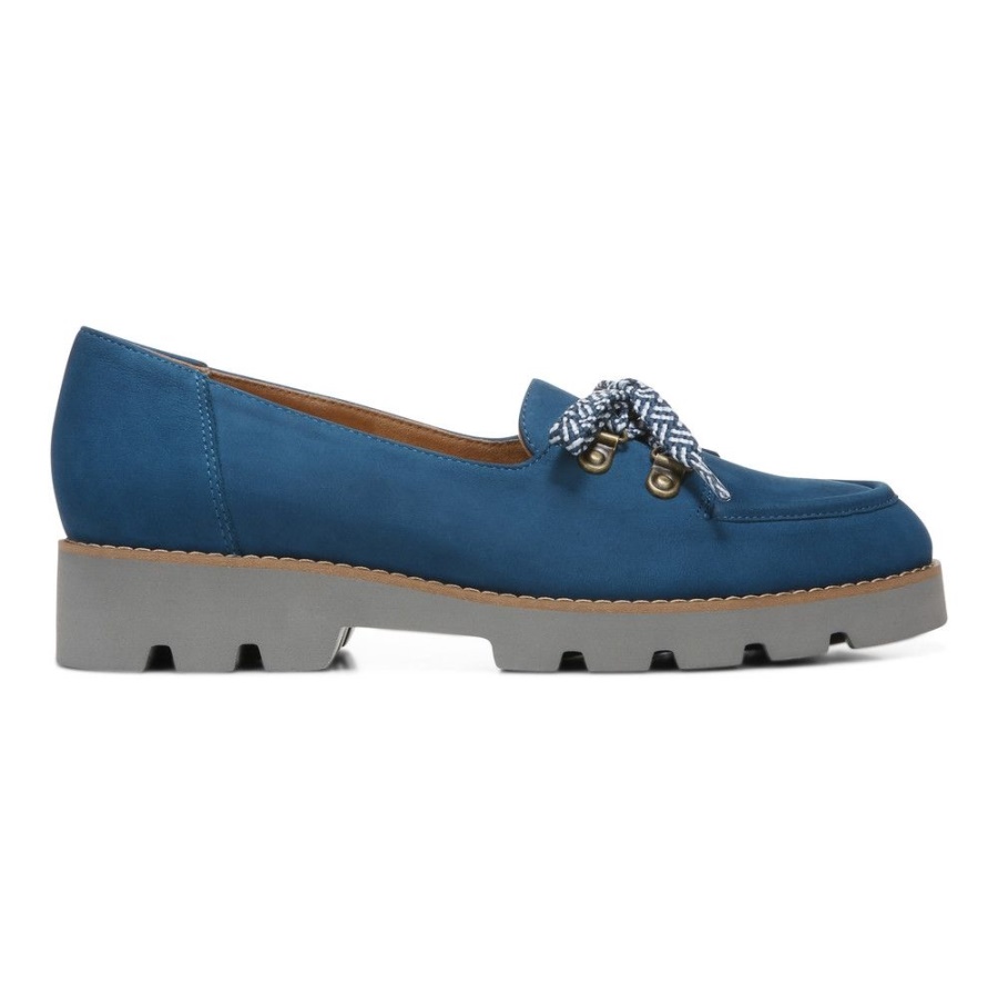 Dark Blue Vionic Teagan Lace Up Loafer