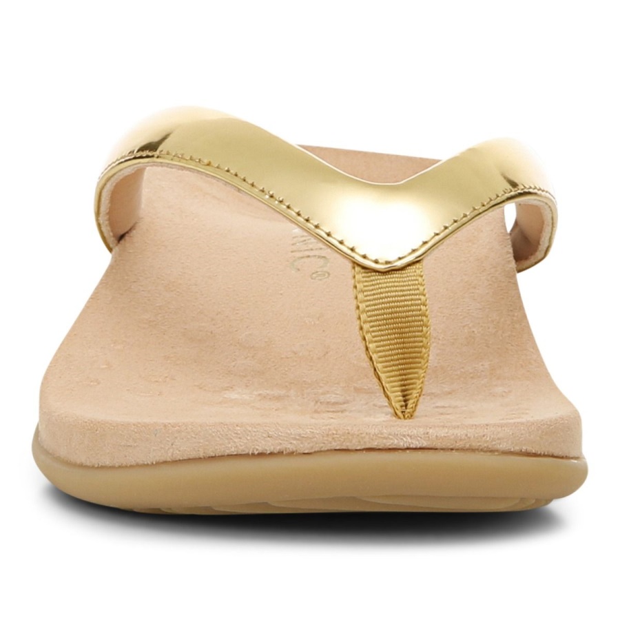 Dillon Toe Post Sandal Vionic Gold