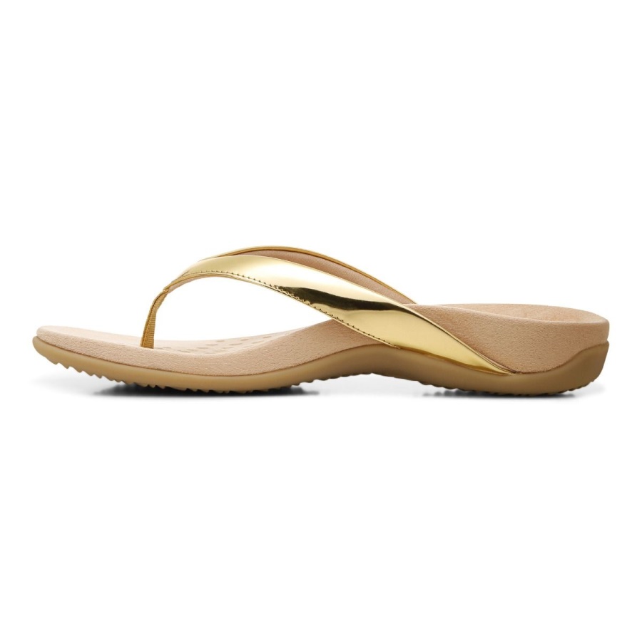 Dillon Toe Post Sandal Vionic Gold