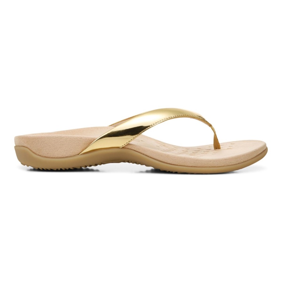 Dillon Toe Post Sandal Vionic Gold