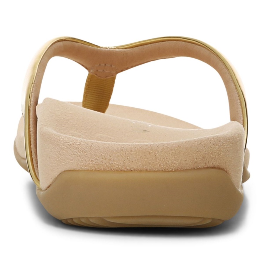 Dillon Toe Post Sandal Vionic Gold