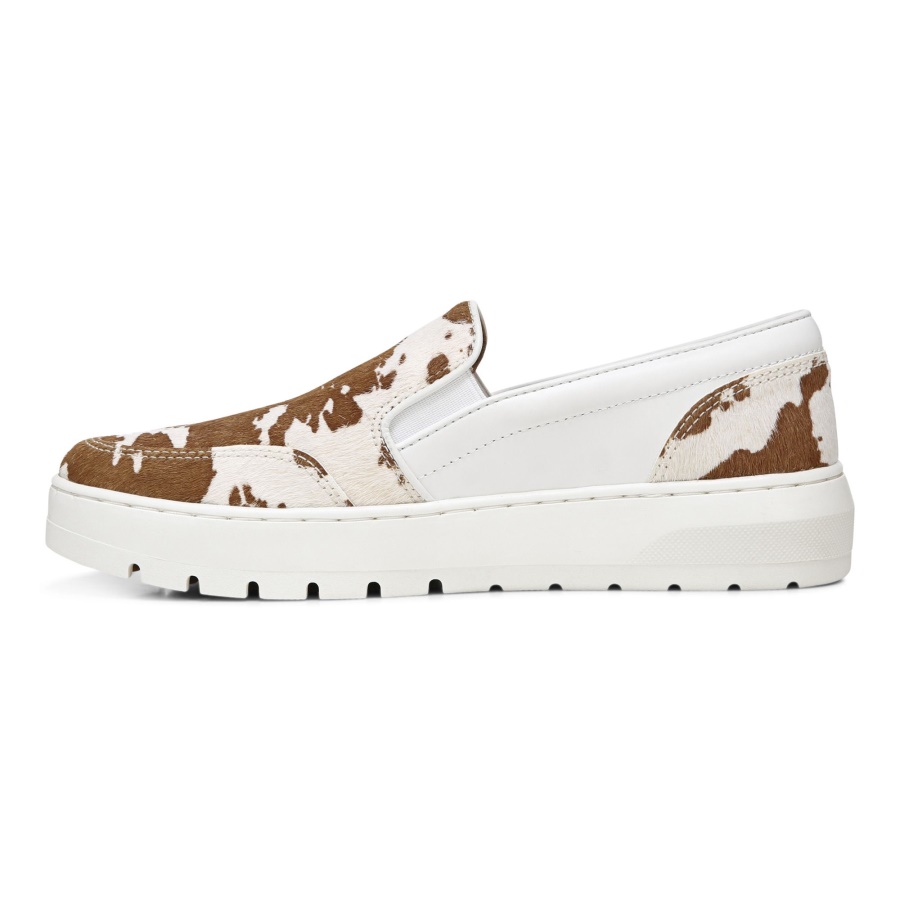 Dinora Slip On Brown Cow Print Vionic