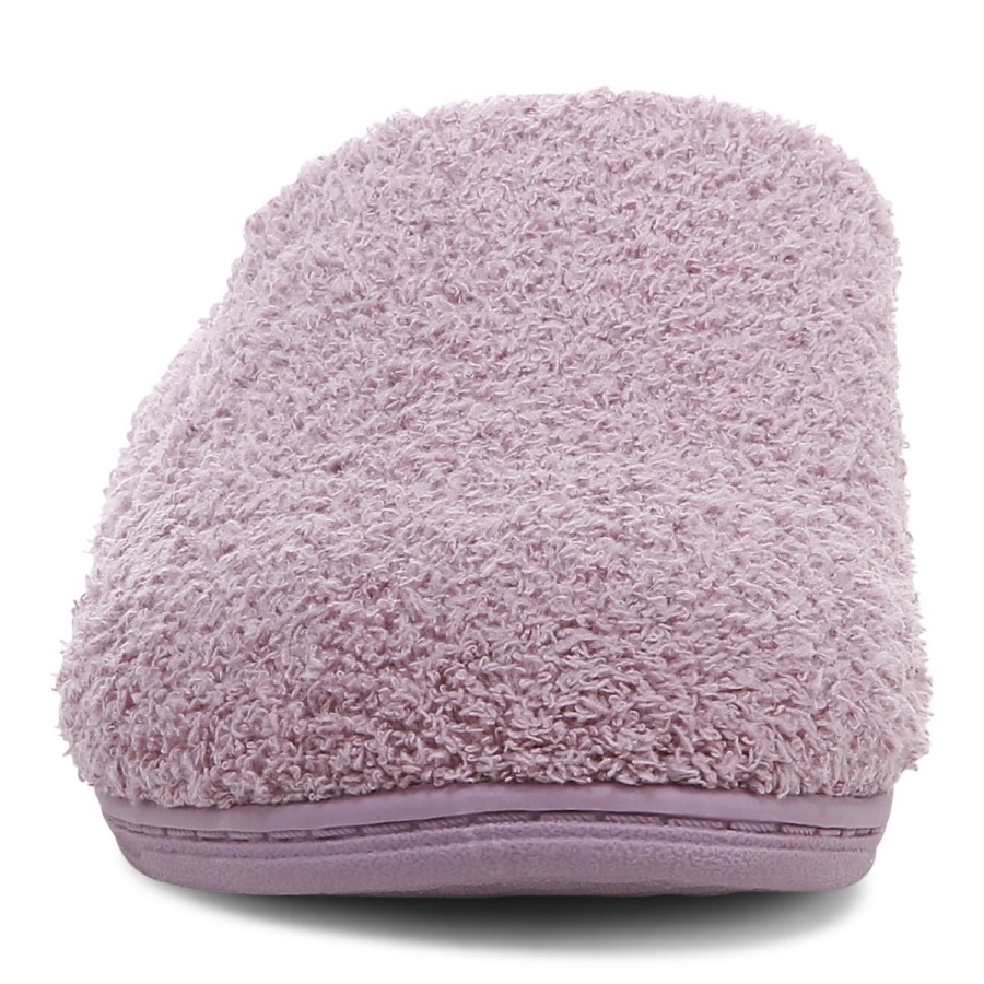 Dusk Curly Terry Vionic Gemma Mule Slippers