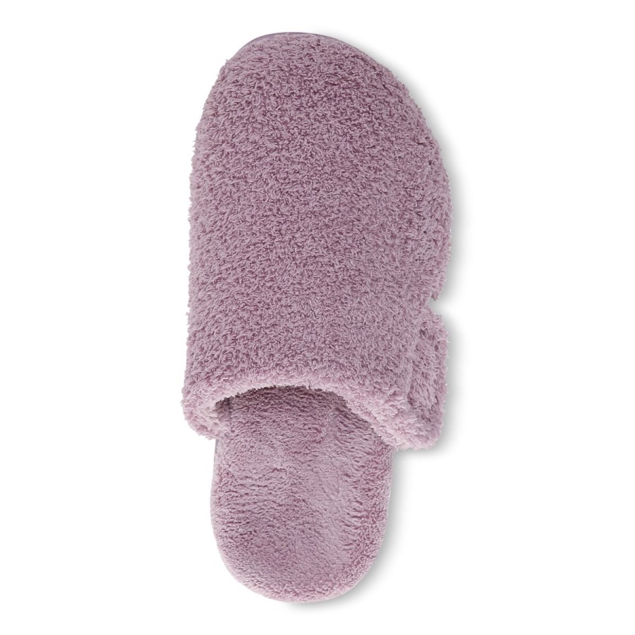 Dusk Curly Terry Vionic Gemma Mule Slippers