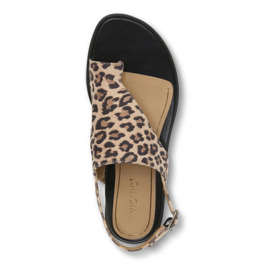 Ella Sandal Toffee Leopard Vionic