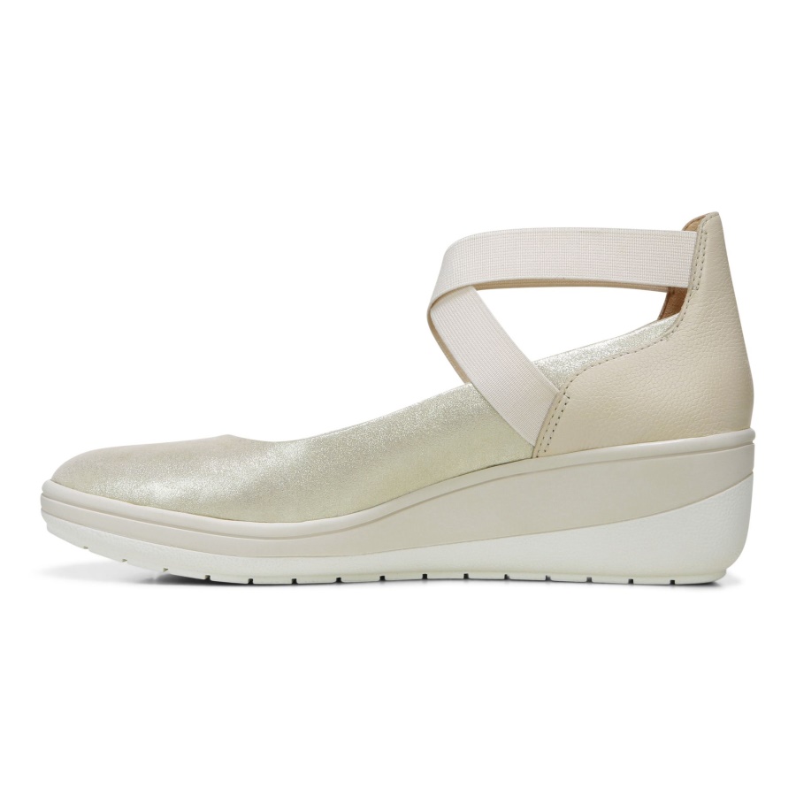 Ellery Wedge Vionic Cream Suede