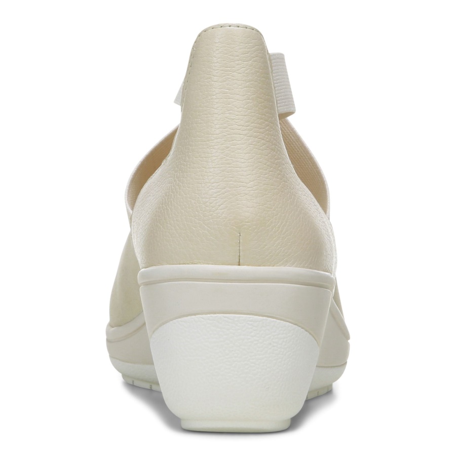 Ellery Wedge Vionic Cream Suede