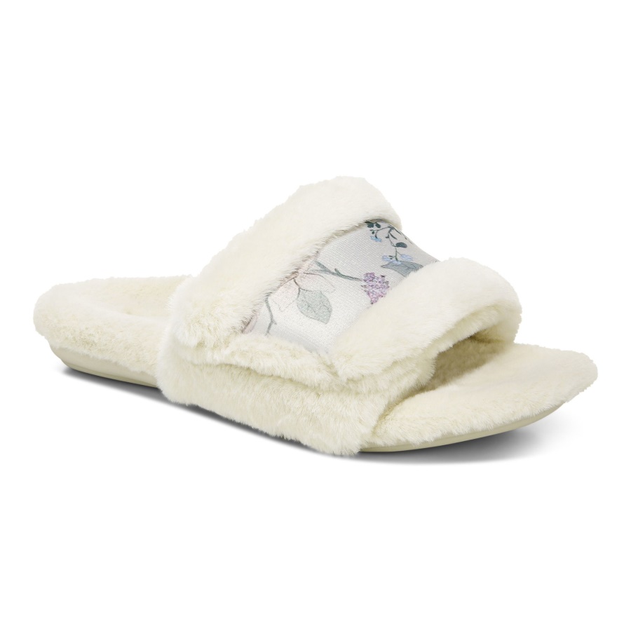 Erma Slipper Vionic Cream Botanical