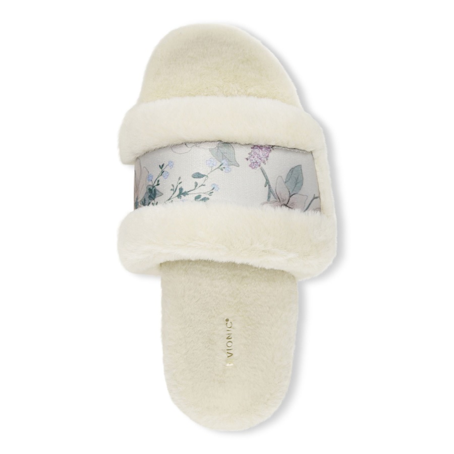 Erma Slipper Vionic Cream Botanical