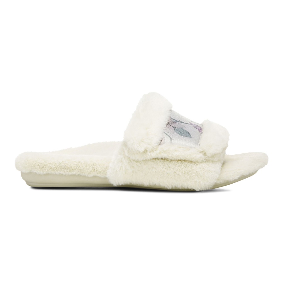 Erma Slipper Vionic Cream Botanical