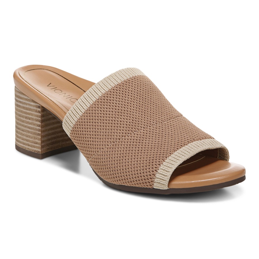 Fleur Heeled Sandal Toasted Nut Vionic